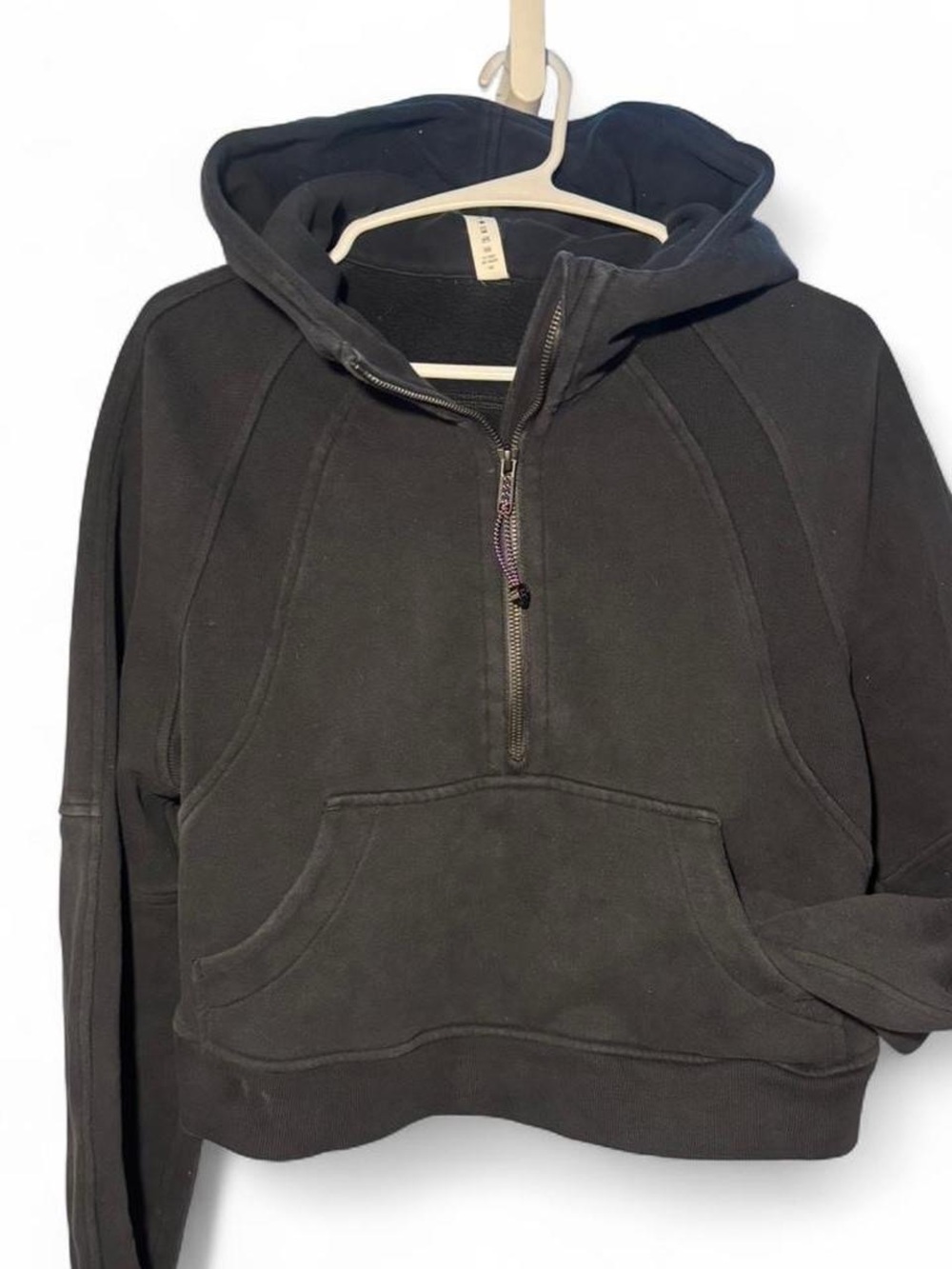 Lululemon Scuba Black Half-Zip Hoodie Sweatshirt